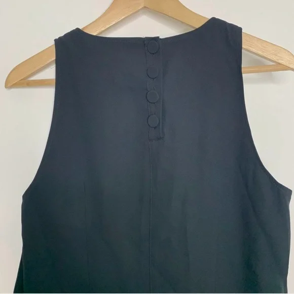 J. CREW COLLECTION $350
BLACK CREPE FEATHER TRIM
SHIFT DRESS - Picture 3 of 11